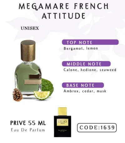 Megamare French Attitude Perfume Eau de Perfume 55 ML