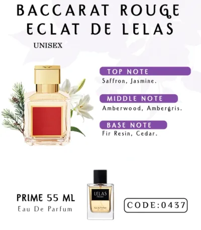 Baccarat Rouge Eclat De Lelas Perfume 55 ML