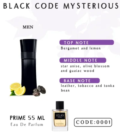 Black Code Mysterious Perfume 55 ML