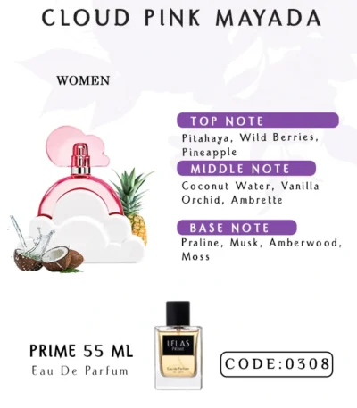 Cloud Pink Mayada Perfume 55 ML