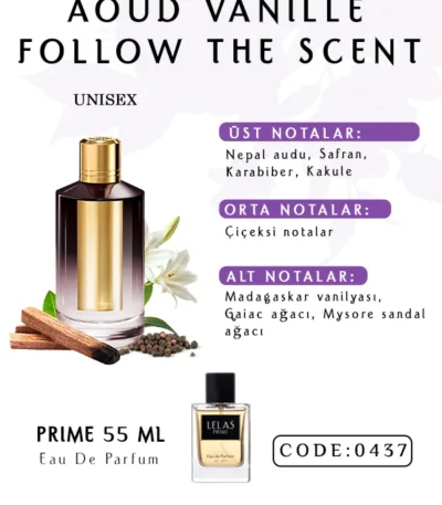 Luxury oud and vanilla fragrance Oriental perfume with saffron and sandalwood