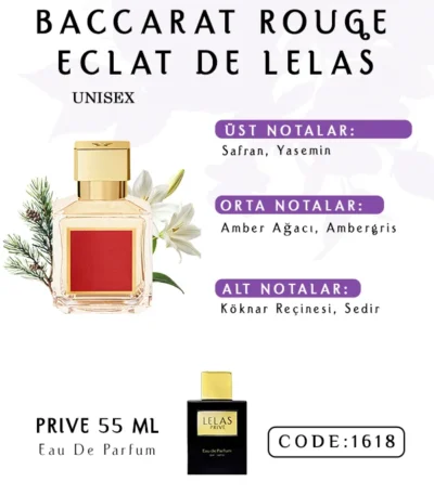 Baccarat Rouge Eclat De Lelas Perfume 55 ML