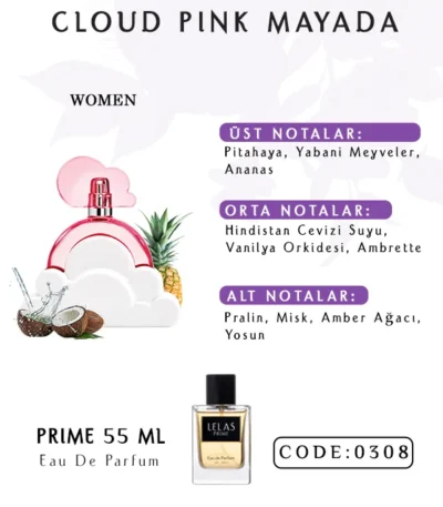 Cloud Pink Mayada Perfume 55 ML