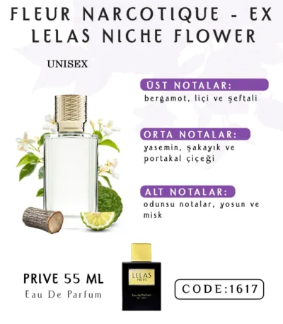 Fleur Narcotique Ex Lelas Niche Flower Perfume Eau de Perfume 55 ML