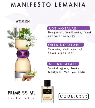 Manifesto Lemania Perfume Eau de Perfume 55 ML