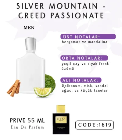 Silver Mountain Creed Passionate Perfume Eau de Perfume 55 ML
